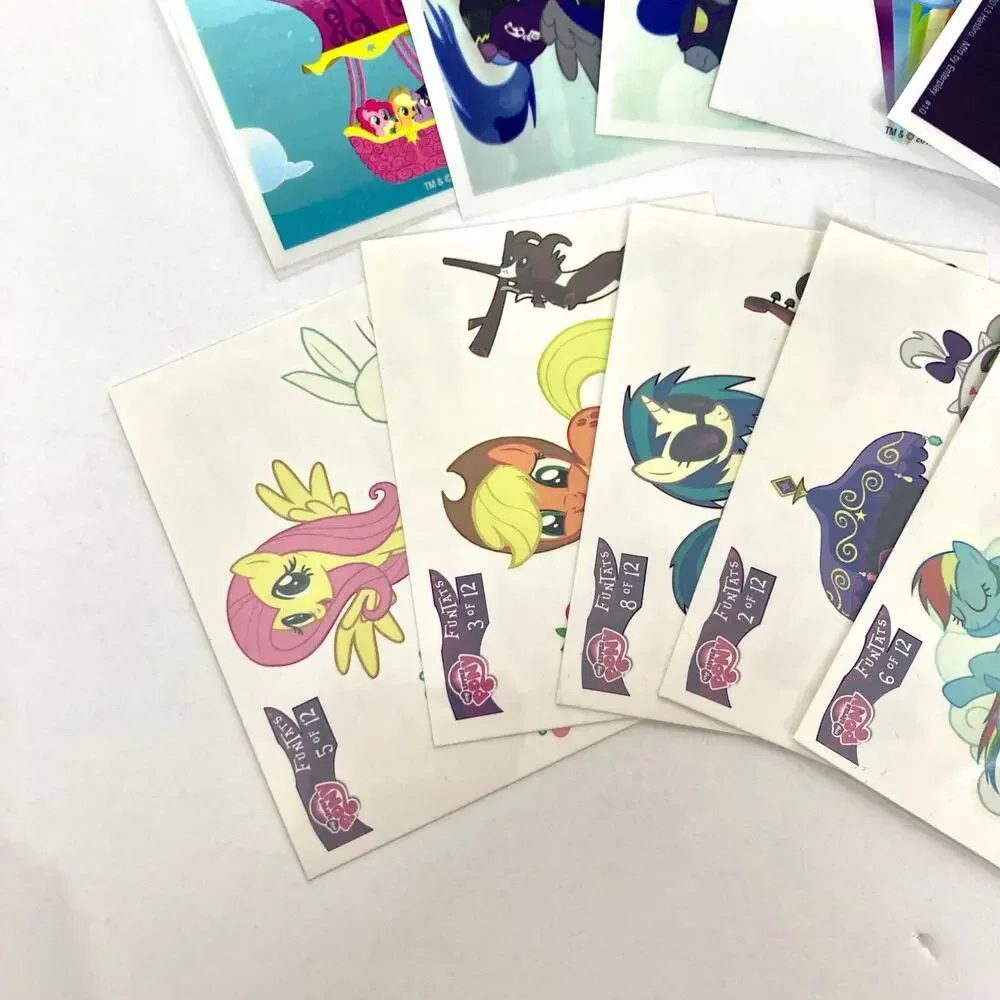 My Little Pony G4 Enterplay Dog Tags Trading Sticker Decals & Tattoo Cards Lot